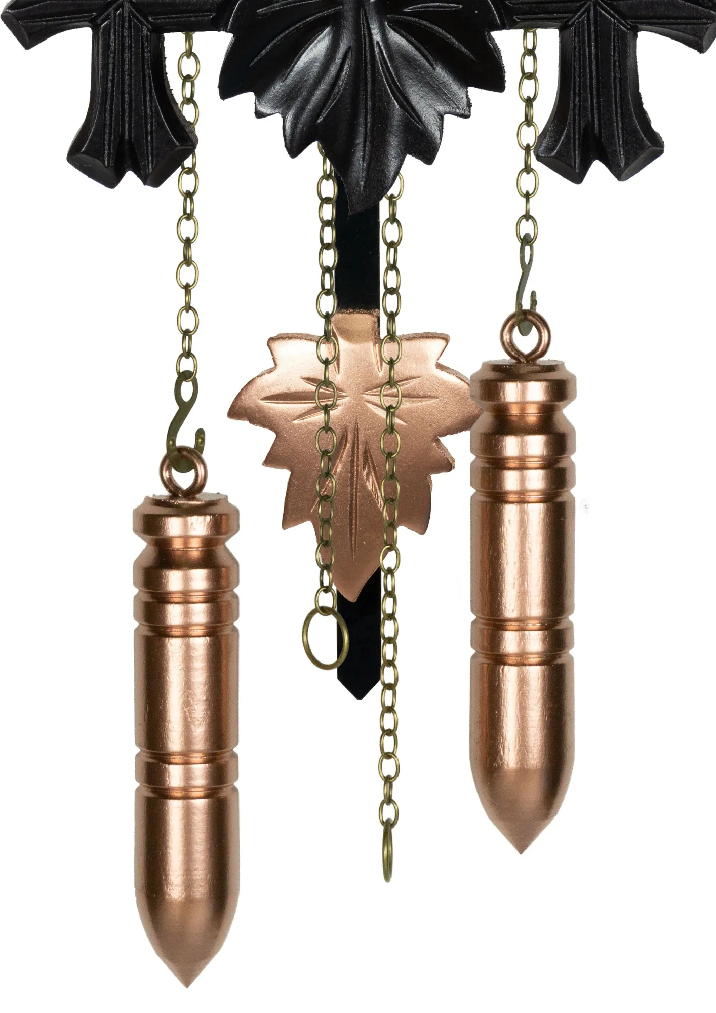 Cuckoo Clock - Modern Black with Rose Gold - Battery (3) Moder Black-Rose Gold Minimalistic Battery/Quartz Cuckoo Clock made by Trenkle Uhren