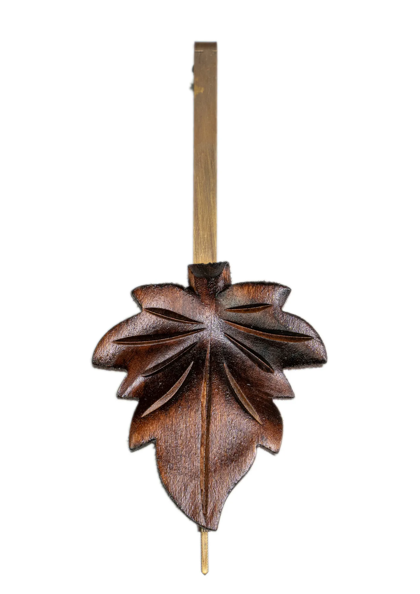 Cuckoo Clock Traditional, Bird on Top 8 Day Movement (3) Traditional brown mechanical black forest cuckoo clock decorated with wine leave and very precisely carved cuckoo bird, made by Hönes