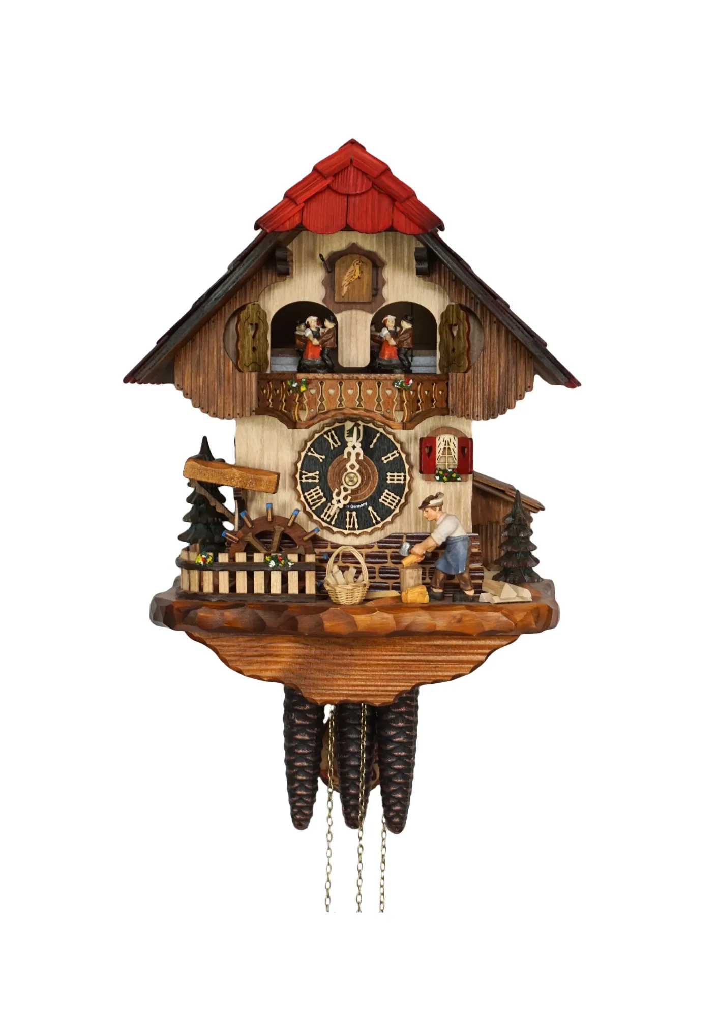 Cuckoo Clock | Cottage Wood Chopper | 8 Day Movement with Music | 74207990