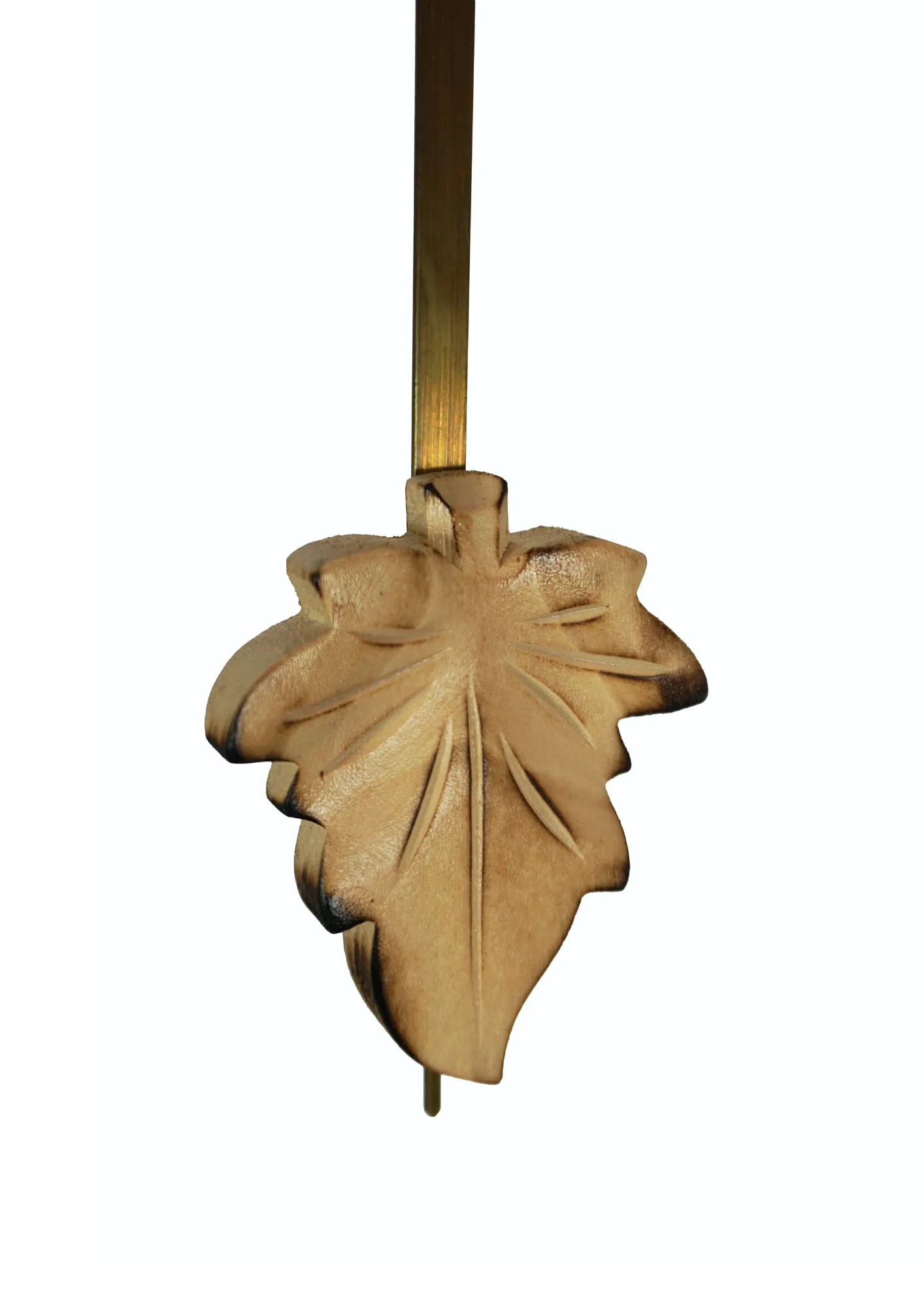 Cuckoo Clock Natural Color Wood 8 Day Movement (4) Middle sized traditional hand carved beige mechanical cuckoo clock decorated with wine leaves and with three birds with 8 days mechanism, the clock is preserved in its natural wood color, made by Hönes