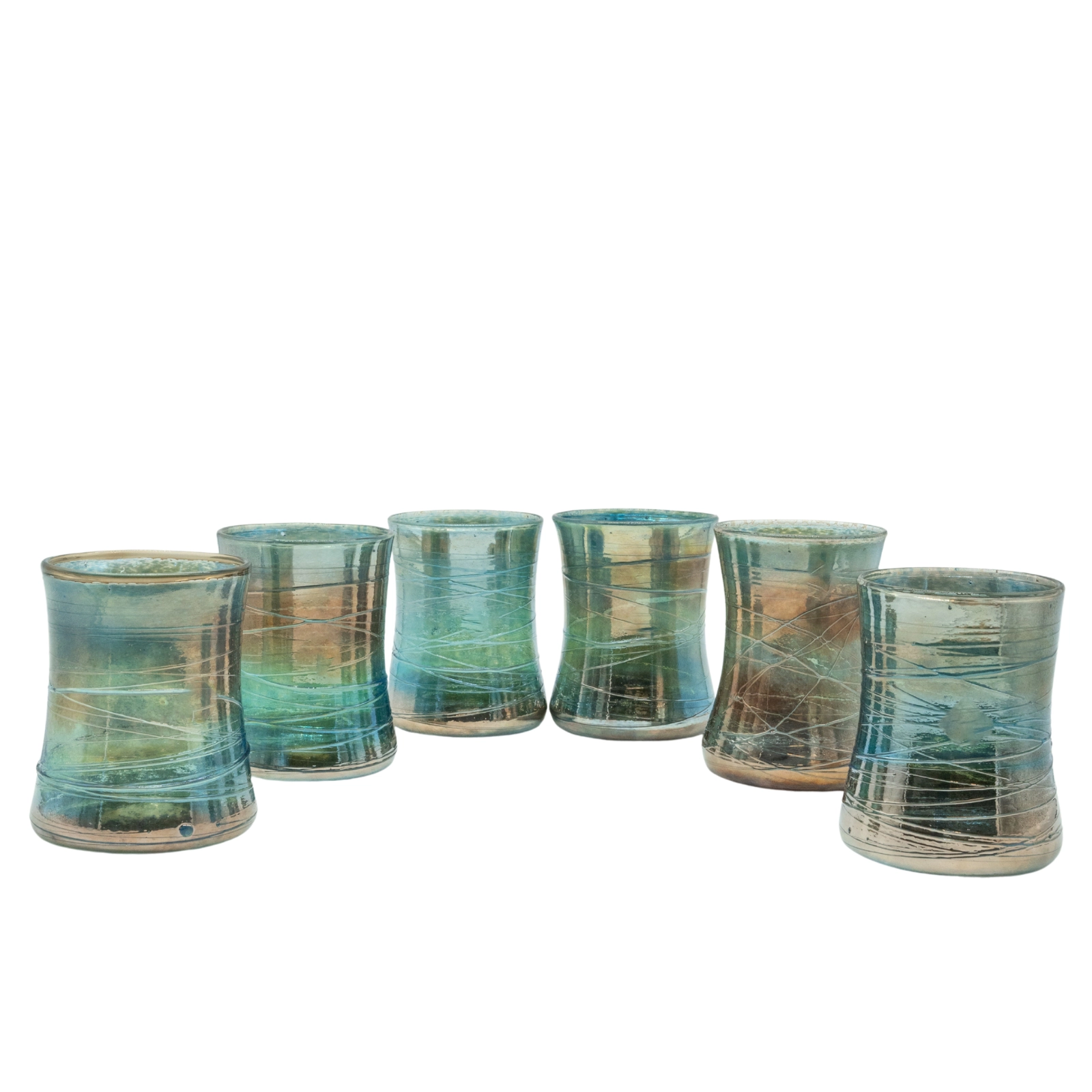 Hell Valley Mug Blue (3) Artistic blue fine mug glass from the Hell Valley set, handmade by our glassblower in our very own glassmanufactory in the Black Forest Hofgut Sternen
