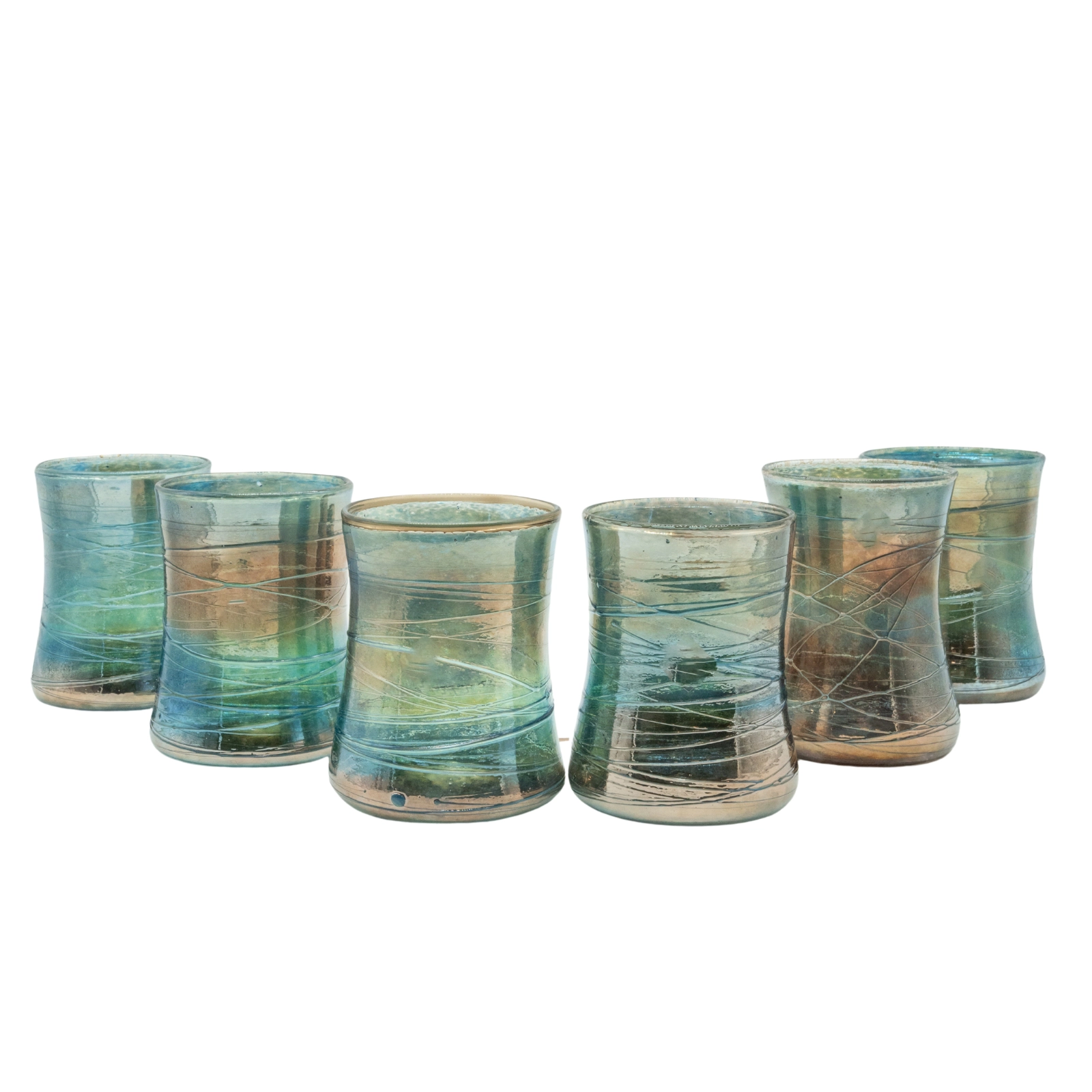 Hell Valley Mug Blue (2) Artistic blue fine mug glass from the Hell Valley set, handmade by our glassblower in our very own glassmanufactory in the Black Forest Hofgut Sternen
